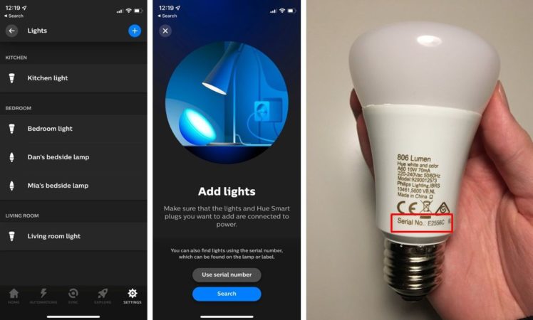 Manually Search for Philips Hue Bulb